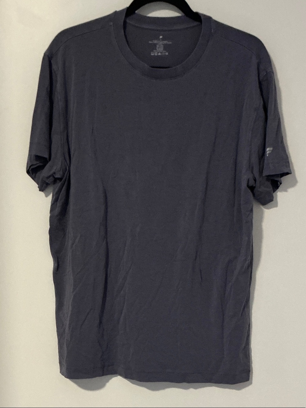 Fabletics Men's Short Sleeve Crew Tee - Charcoal Gray